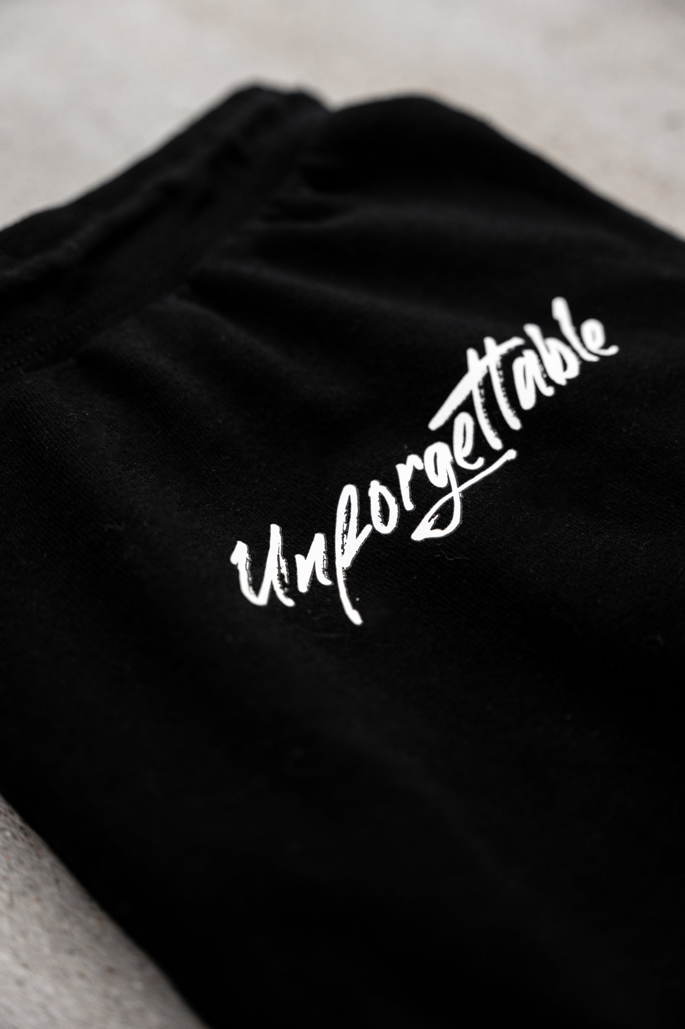 Premium Black Unforgettable Joggers