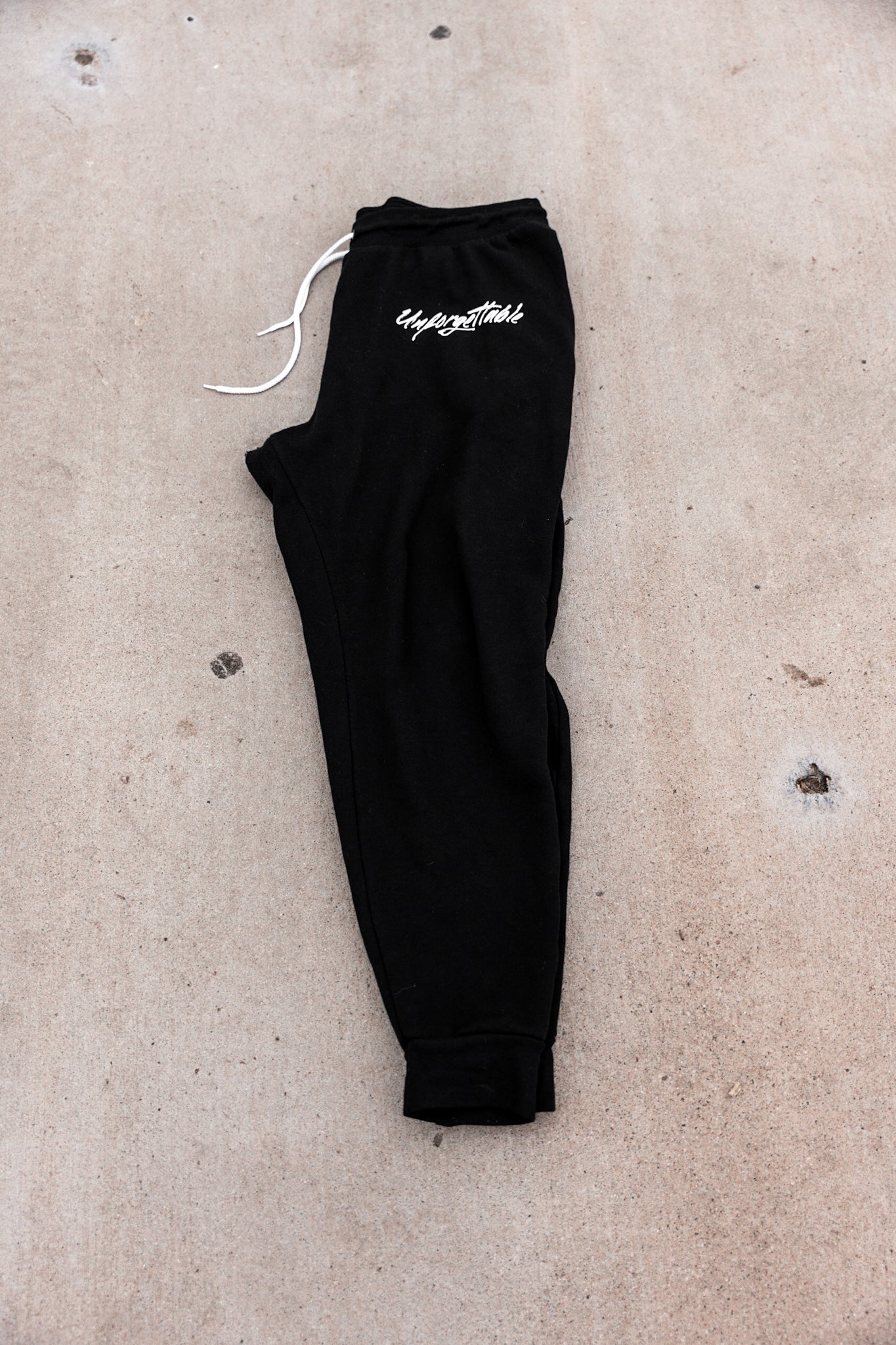 Premium Black Unforgettable Joggers